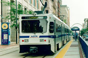 [Color photograph of Light Rail Train]