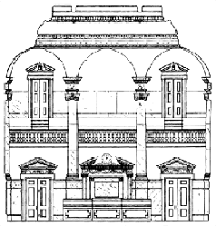 Senate Chamber architectural drawing