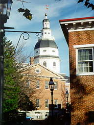 [color photograph of State House]