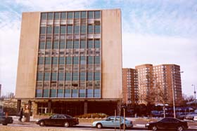 [color photograph of 300 West Preston St., Baltimore, Maryland]