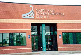 [color photograph of Maryland Environmental Service building]