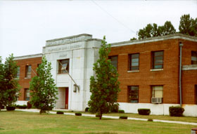 [color photograph of Louis L. Goldstein Armory]