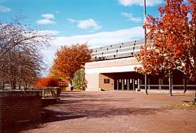 [color photograph of State Archives entrance, Annapolis, Maryland]