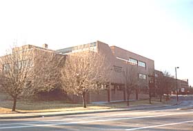 [color photograph of District Court/Multi-Service Center, Ritchie Highway, Glen Burnie, Maryland]