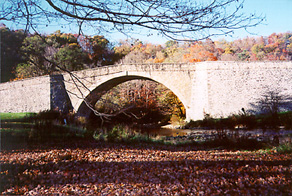 [color photograph of Casselman Bridge]