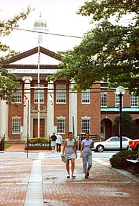 [color photograph of Prince George's County Courthouse, DuVal Wing, Upper Marlboro]